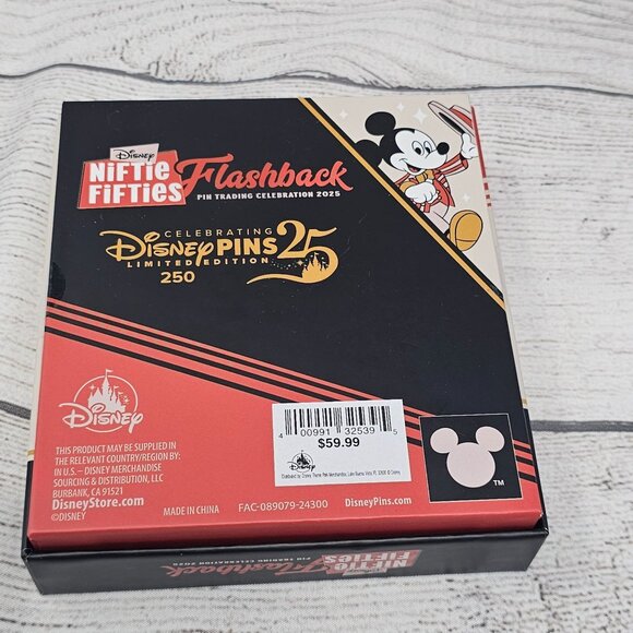 NEW! Disneyland Mickey strolling down Main Street Z fold LE 250 PIN ARTIST SIGNE - Picture 2 of 3